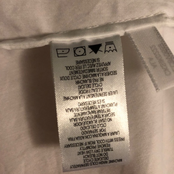 Calvin Klein Womens Tie Front Button Down Blouse, White sz Medium M (available!) - Picture 7 of 8